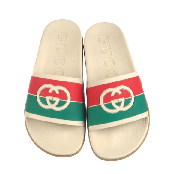GUCCI woman's Interlocking G Logo Rubber Slides in size 8 and 9. Brand new - Picture 5 of 9